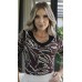 044929 Blusa Ramany Manga 3/4 Estampada